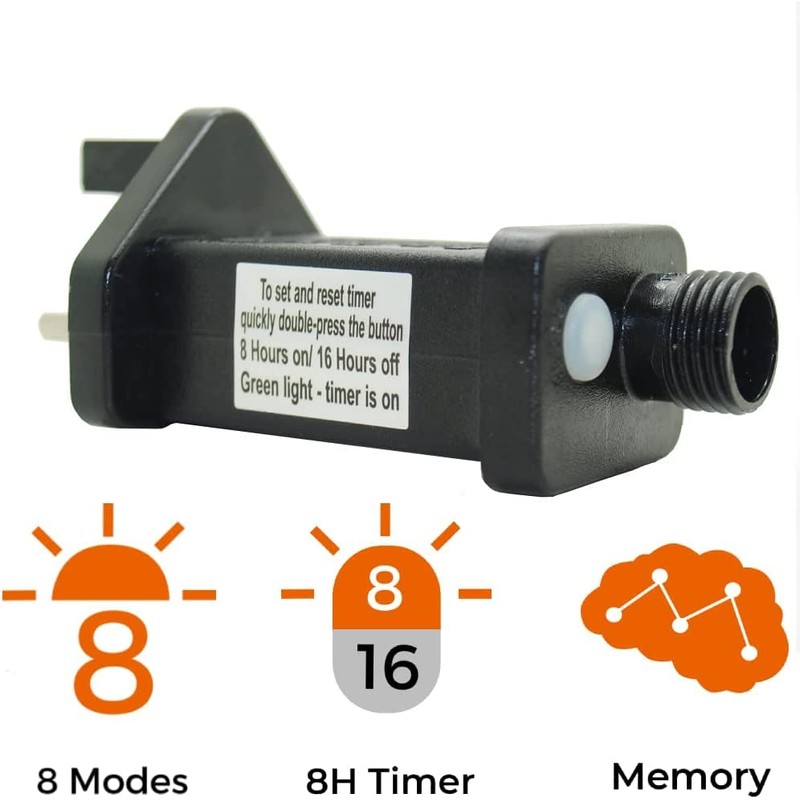 JnDee Safe Voltage Fully Weatherproof Icicle Christmas Fairy Lights Blue