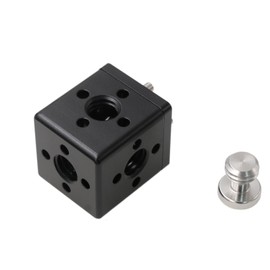 HangTon Block 3/8" Thread Lock Mount Extension Adapter for ARRI Sony RED Camera Monitor Handle Focus Motor Teradek Wireless System Black Square