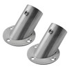 XGNG 2PCS Adjustable Socket Bracket Support Holder Stainless Closet Rod