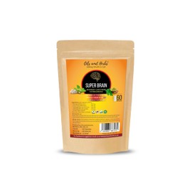 Super Brain- Moringa with Ashwagandha Lion Mane Mushroom- 100% Natural- No Added Fillers or Binders- Boost Your brainpower and Enhance Mental Clarity