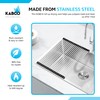 KABCO 18 Inch Multifunctional Foldable Roll Up Dish Drying Rack,