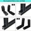 20PCS Black T-Slot L-Shape 90° Interior Corner Connector, Brackets Zinc