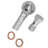 Brake Banjo Bolt M10x1.0 to 1/4 in Brake Line Banjo
