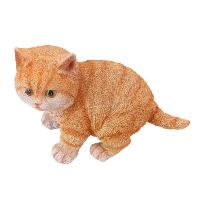 Outdoor Garden Decor Cat Statues Kitten Ornaments Gardening Decorations Gardening