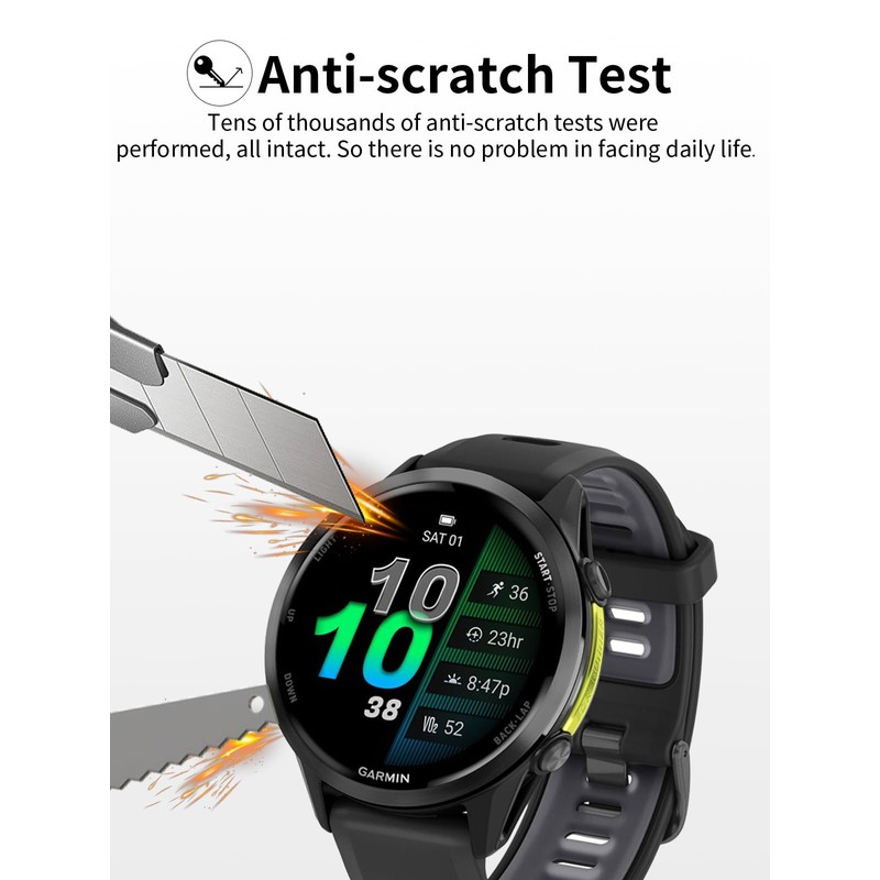 toergy 1pack,Screen Protector Case for Garmin Forerunner 970 - Integrated