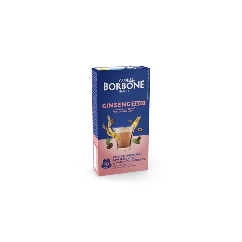 Caffè Borbone Ginseng Zero - Zero Grassi, Zero Zuccheri, Zero