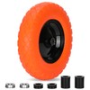 Pontuss Upgraded 16" Flat Free Wheelbarrow Wheels and Tires, 4.80/4.00-8