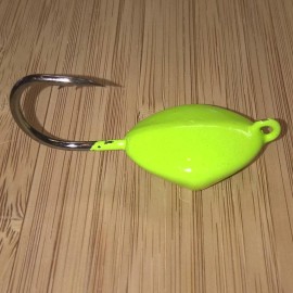 T&A Jigs 15PK TOG BLACKFISH CHARTREUSE GREEN SHEEPSHEAD Ocean Sea Sweeper JIGS Tautog Jig - 3oz