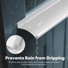 4" Extra-Wide Door Rain Drip Guard, 40" L Heavy Duty