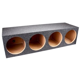 Q Power HD12 4HOLE Heavy Duty Quad 12" Sealed Subwoofer Enclosure Box