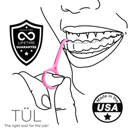 TÜL | Only Invisalign Remover Tool Made in the North America | Lifetime Replacements | Ortho Recommended Aligner Remover Tool & Retainer Remover Tool | Pink 2 Pack | Top Invisalign Accessories