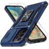 DEERLAMN Case for A23 5G/4G with Slide Camera Cover+Screen Protector,Rotated