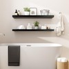 WELLAND 12" Deep Floating Shelves Espresso, Espresso Floating Shelves, 47.24"