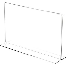Plymor Clear Acrylic Sign Display/Literature Holder (Bottom-Load), 14" W x 8.5" H