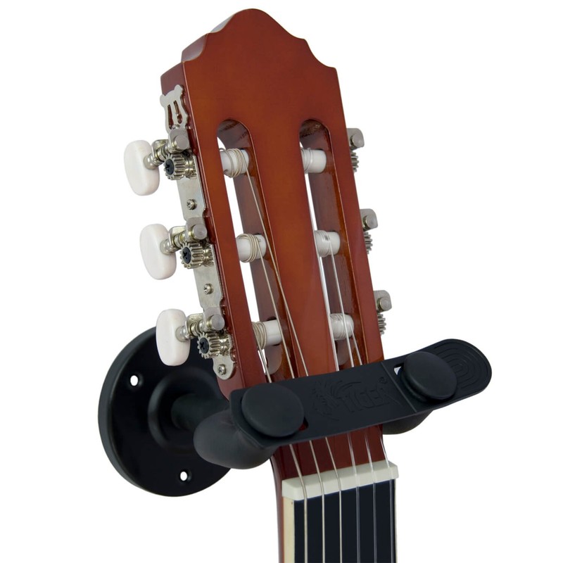 TIGER GST42-2-BK | Guitar Wall Hangers | Secure Wall Mount