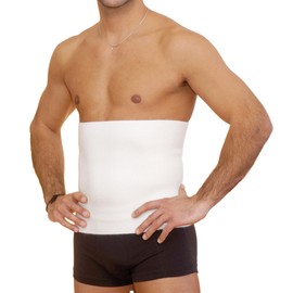 Leedya Women Men Winter 65% Warm Wool Belly Belt Height 30cm Warm Lumbar Support Protection and Support Men Women Orthopedic Plain White M