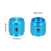 sourcing map 6 Pcs Aluminium Potentiometer Knobs, 1/4" (6mm) Universal