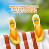 PERFORMORE Flip Flop Beach Towel Clips (Yellow), 2-Pack, Portable Towel