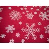 Lex's Linens Christmas Red Table Runner With a Silver Metallic