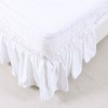 PiccoCasa Elasticated Bed Skirt Ruffled Bed Base Wrap Around Bed