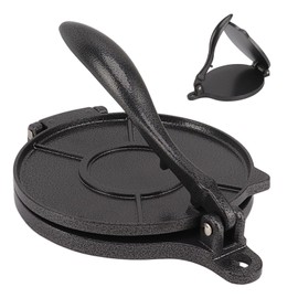 Cocoarm Aluminum Alloy Tortilla Press Quickly Manual Tortilla Maker Easy to Taco Press Manual Flour Tortilla Press for Making Homemade Tortillas & Tacos (16cm Black)