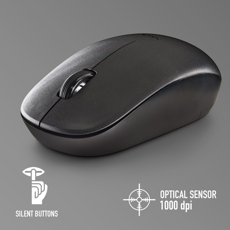 NGS Fog Pro Black - Wireless Mouse, 1000 DPI Optical