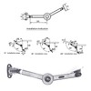 Ruimou 2 Pack 40lb Heavy Duty Zinc Alloy Lid Hinges