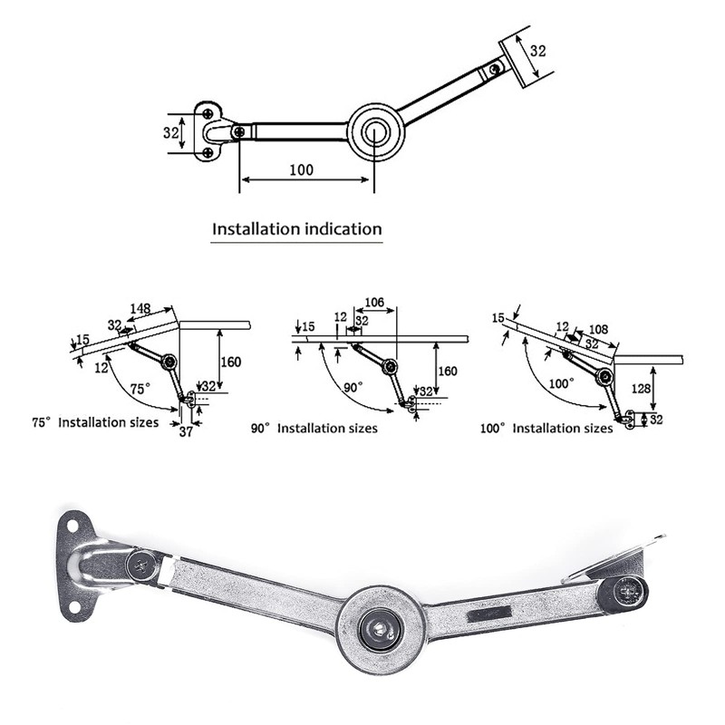 Ruimou 2 Pack 40lb Heavy Duty Zinc Alloy Lid Hinges