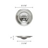 Excellante 6-Quart Stainless Steel Bain Marie Cover