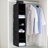 YINGGG 6-Shelf Heavy Duty Fabric Hanging Wardrobe Storage Organiser with