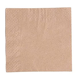 Vegware Recycled Unbleached Napkins 24cm 2ply+ Pack of 250, White