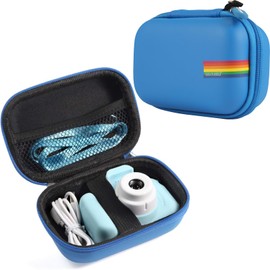 Leayjeen Kids Camera Case Compatible with Seckton/Desuccus/Rindol/OZMI/Nine Cube/VATENIC/LC-dolida/GKTZ and More Kid Digital Camera Toys,Best Birthday Gifts for Boys -Blue(Case Only)