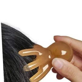 괄사마사지 두피괄사 문어괄사 두피마사지 림프마사지 [브라운] Gua Sha Massage Scalp Gua Sha Octopus Scalp Massage Lymph Massage [Brown]