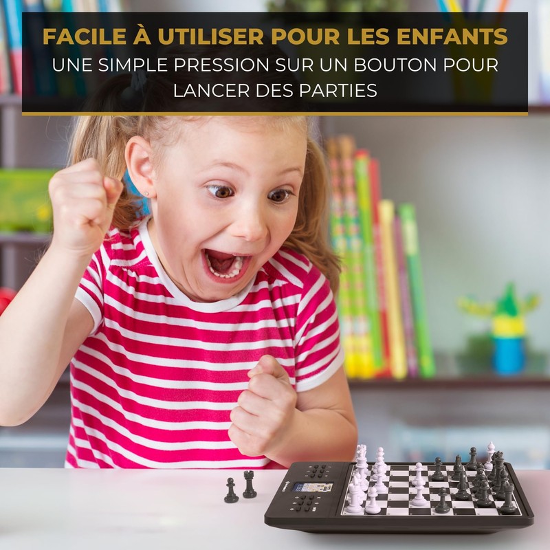 MILLENNIUM M808 ChessChampion 2.0 - Your Smart Chess Trainer with