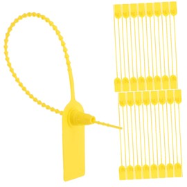 Operitacx 100Pcs Self Locking Zip Ties for Logistics and Shipping Tamper Seals Durable Tie Labels