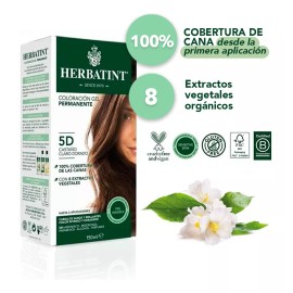 Herbatint Tinte Sin Amoniaco 5d Castaño Claro Dorado Pack 2 Pzs