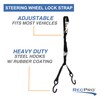 RecPro Steering Wheel Lock Strap with Ratchet and Hooks |