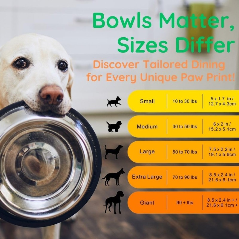 Elevated Adjustable Dog Bowl Feeding Stand, 3 Heights and Tiled