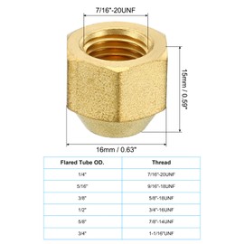PATIKIL Sockets 1/4 Inch Brass Seal Plug, Pack of 3, SAE Torch Pipe Fitting, 45 Degree Hexagonal Piping Fittings for Air Conditioner Cooling