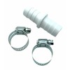 Connector for Washing Machine/Dishwasher Outlet Drain Hose Including Clips