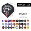 KRYMSON 90 Piece Dart Flights, Durable Dart Accessories, Dart Flight