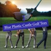 RNBEVANSANNE 110 Count Blue Castle Golf Tees Plastic 1-1/2 Inch