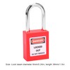 38mm Lockout Lock,Insulation Safety Engineering Loto Padlock for Machinery Manufacturing