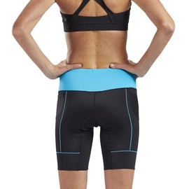 Zoot - Pantalones cortos de triatlón de 20,3 cm para mujer, con entrepierna de 8 pulgadas, cierre de cordón y bolsillos en la cadera (cascada, talla X)