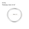 sourcing map O Ring Buckle 30mm(1.2") ID 3mm Thickness Zinc