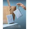 Vulkitty - cartera delgado con llavero, minimalista, con cierre, cambio,