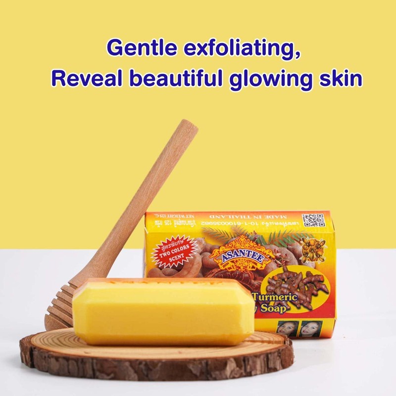 ASANTEE Tamarind and Turmeric with Honey Cleansing Soap (Pack of