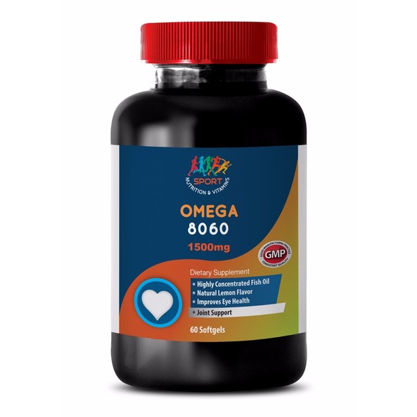Immune Support System Softgels - Omega 8060 3000mg - Omega 3 Fish Oil 1B
