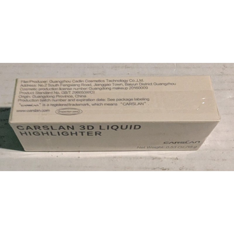 CARSLAN 3D Liquid Highlighter Makeup, 0.53 Ounce '03 Bronze Cold'