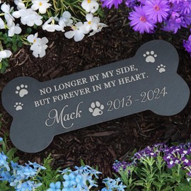 Eremovd Pet Memorial Gift, Pet Memorial Stone, Dog Memorial Gifts for Loss of Dog, Pet Loss Sympathy Gift, Pet Remembrance Gifts, in Memory of Dog Cat - Forever in My Heart Bone